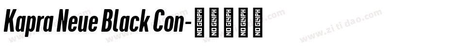 Kapra Neue Black Con字体转换
